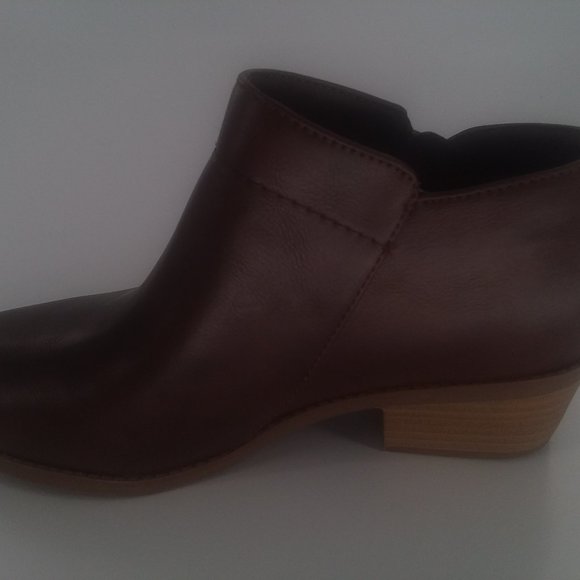 Brown Motorcycle Boot with side zipper Size 6.5W - Picture 4 of 6